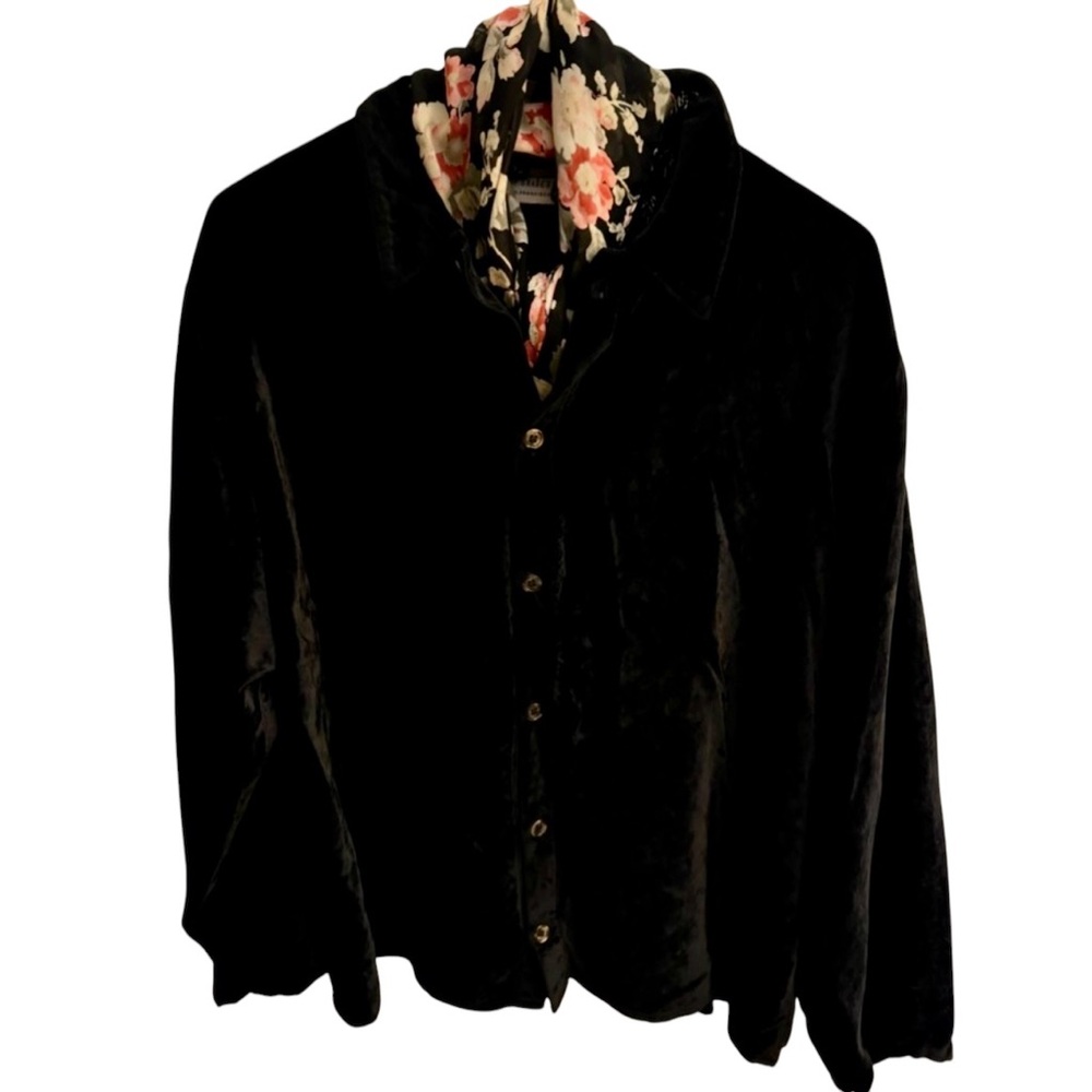 Black Velvet Women's Top